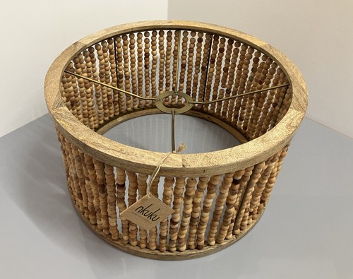 Nkuku Neela Lamp Shade Natural Large RRP £150.00 - Picture 3 of 5