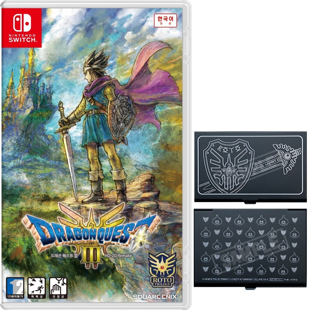 Switch Dragon Quest III HD-2D Remake & Card Holder Korean