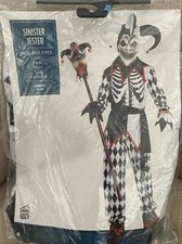 SUIT Yourself Costumes Sinister Jester Halloween 5 Piece Kids Costume Lg 12-14