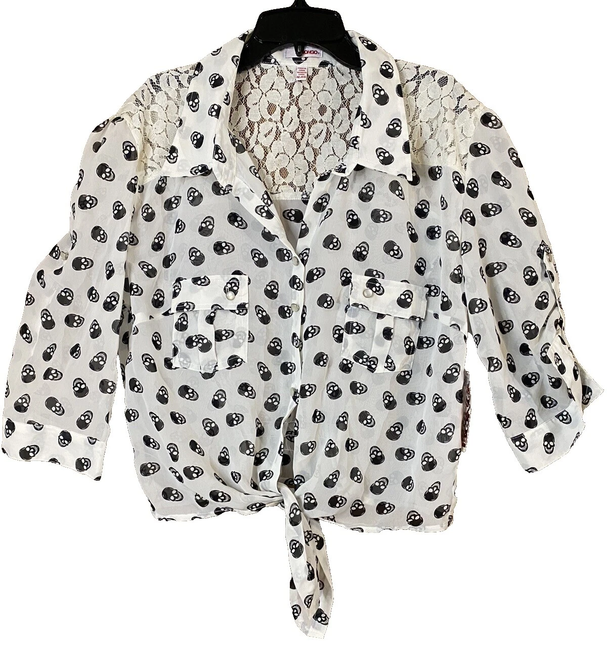 Bongo lunares blusa top para mujeres