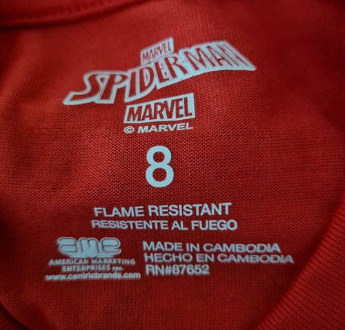Marvel Spider-Man Boys 2 Piece Pajamas Set Flame Resistant Size M (8) BRAND NEW - Picture 3 of 5