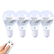 new E27 LED Rechargeable Emergency Light 85-265V 7W Bulb Warm White