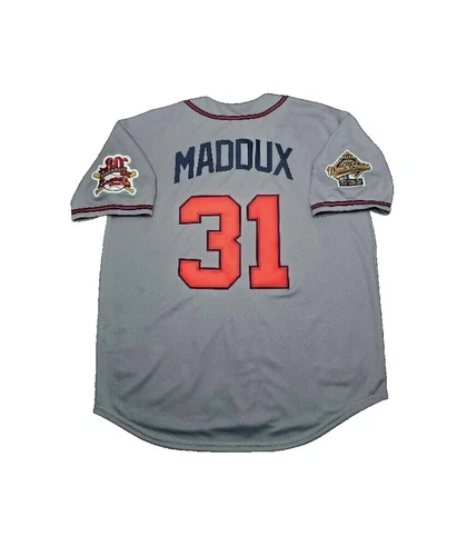 Greg Maddux Gray MLB Jerseys