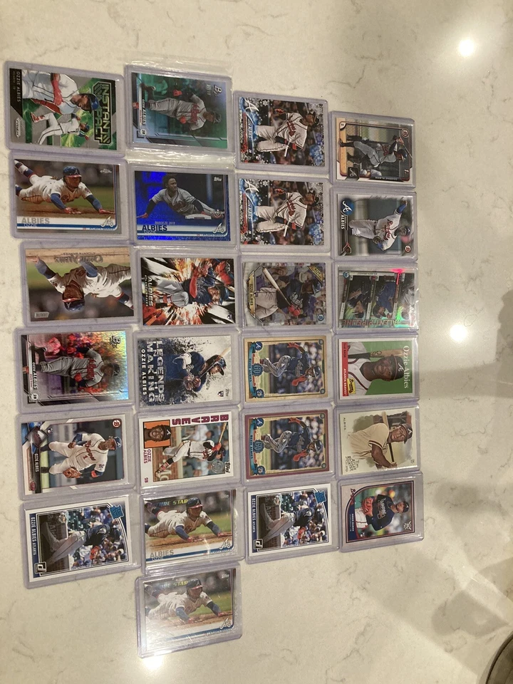 #/99 - 2019 Bowman Platinum Ozzie Albies Atlanta Braves 2015 2016 RC Lote 25 Foto 2 de 4