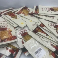 72 Packs of Assorted Non-GMO Seeds-New and Sealed Packs!