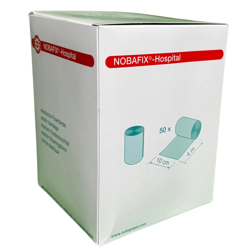 50x Nobafix Elastische Fixierbinden längselastisch 10cm x 4 Meter - PZN 00032170 - Bild 2 von 4