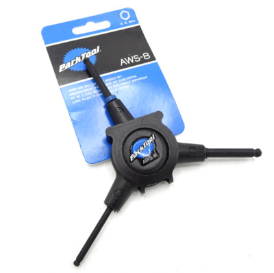 Park Tool AWS-8 Fahrrad Werkstatt 3-Wege Kugelkopf Sechskantschlüssel 4/5/6 mm Brandneu K6