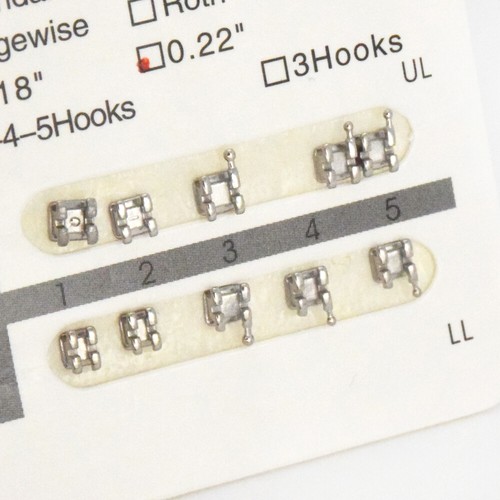 Dental Bracket Ultradünner Monoblock MIM Edgewise ROTH MBT 022 018 345 Haken - Bild 48 von 48