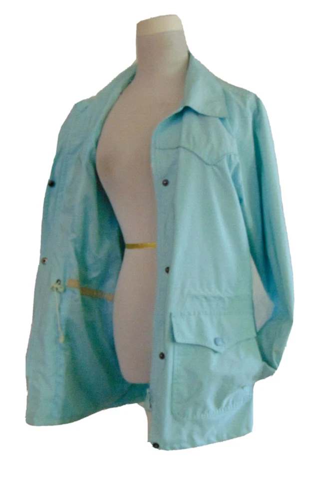 CHAQUETA MUJER OUTBACK TRADING COMPANY ABRIGO WESTERN VERDE PRIMAVERA COMO NUEVA TALLA S/M Foto 4 de 4