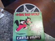Vintage "The Big Bad Wolf" No. 760 Castle Film box. Plus, 8mm family film.