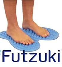 FUTZUKI blue reflexology foot relaxation massage mat butterfly NIB