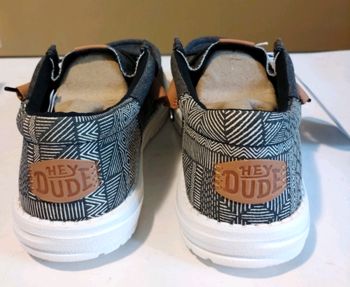 NUEVO Zapatos sin cordones cómodos para hombre talla 8 Hey Dude Wally Funk Batik - Imagen 3 de 9