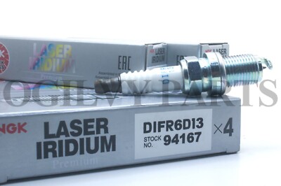 X4 NGK IRIDIUM DIFR6D13 SPARK PLUG FOR HONDA L15Z2 JAZZ, CITY CRZ