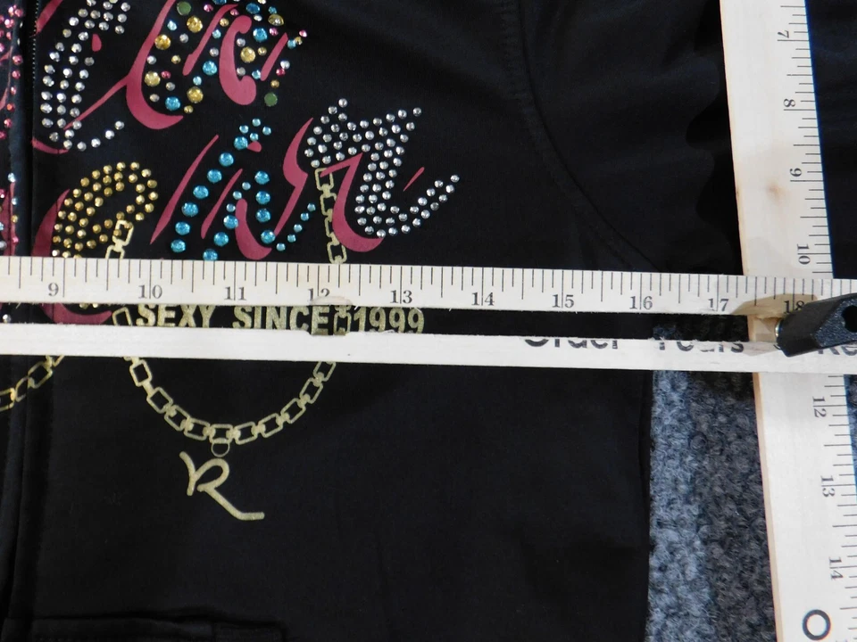 rocawear jacket womens small black vintage y2k track stretch active hip-hop - Image 4 of 4