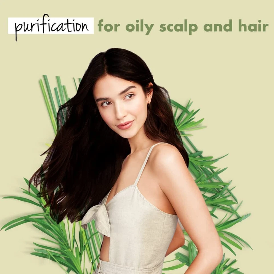 Beauty & Planet Tea Tree & Vetiver Natural Shampoo & Conditioner 200ml +200ml - Image 2 of 4