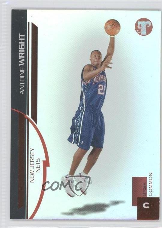 2005-06 Topps Pristine Uncirculated 309/325 Antoine Wright #115 Rookie RC 0a1