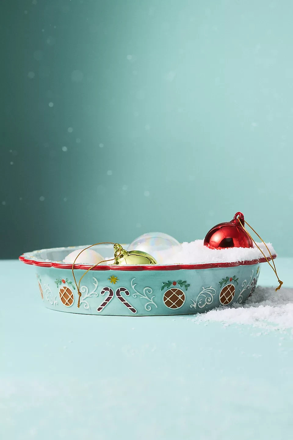 Anthropologie Ginger House Stoneware Pie Dish
