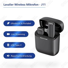 2.4G Wireless Lavalier Mikrofon Plug & Play 2...