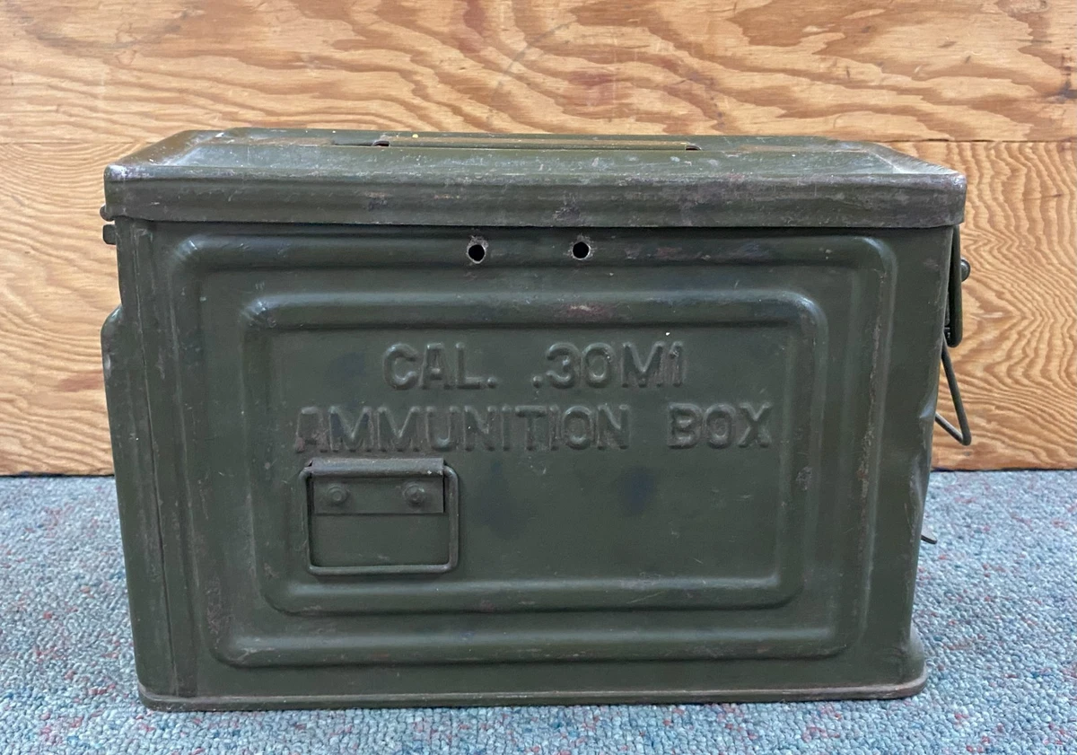 1111-04 CAL.30M1 AMMUNITION BOX 弾薬箱 詳細不明 サビあり 250 CAL