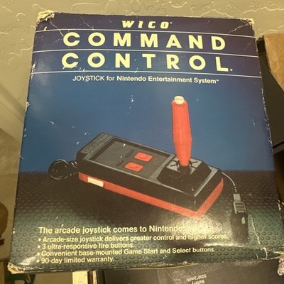 NINTENDO NES WICO COMMAND CONTROL JOYSTICK CONTROLLER W/ BOX