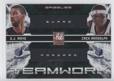 2009-10 Donruss Elite Teamwork Combos Green OJ Mayo Zach Randolph #14 1k3