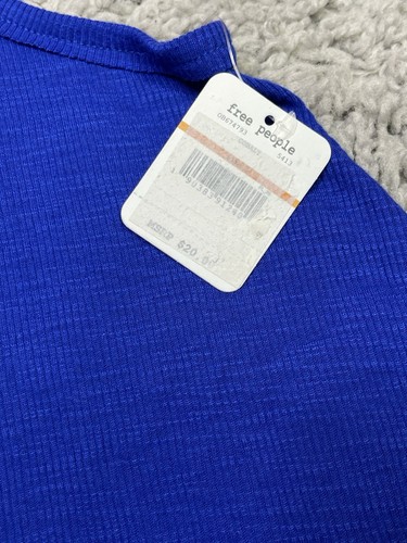 Free People Intimately Free blue relaxed fit tank Size Small - Picture 3 of 10