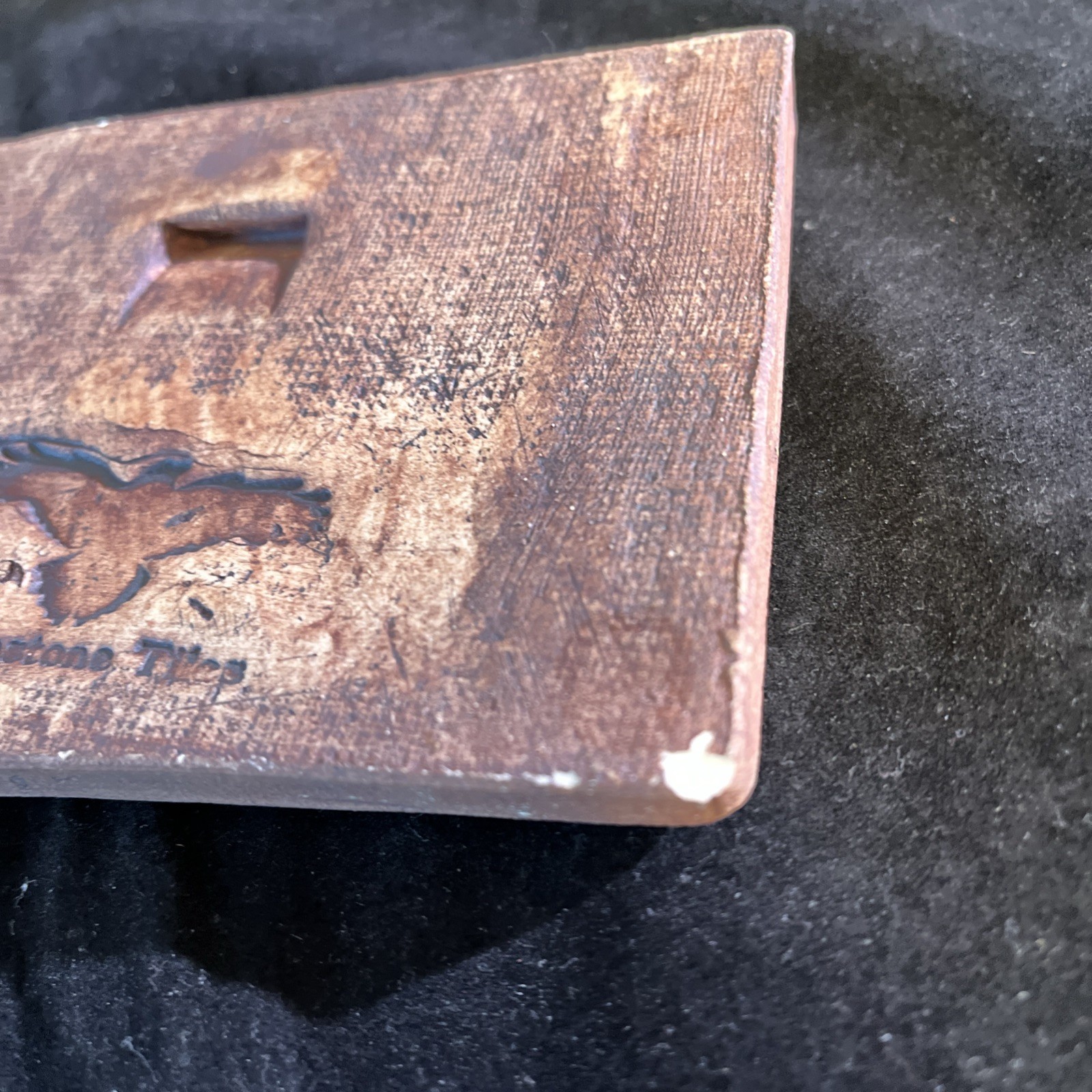 Ravenstone Tiles Ceramic Art Tile Windswept Tree Brown Studio Pottery Handmade