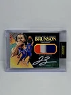 Jalen Brunson Tyson Beck Game Used Patch On Card Auto /11