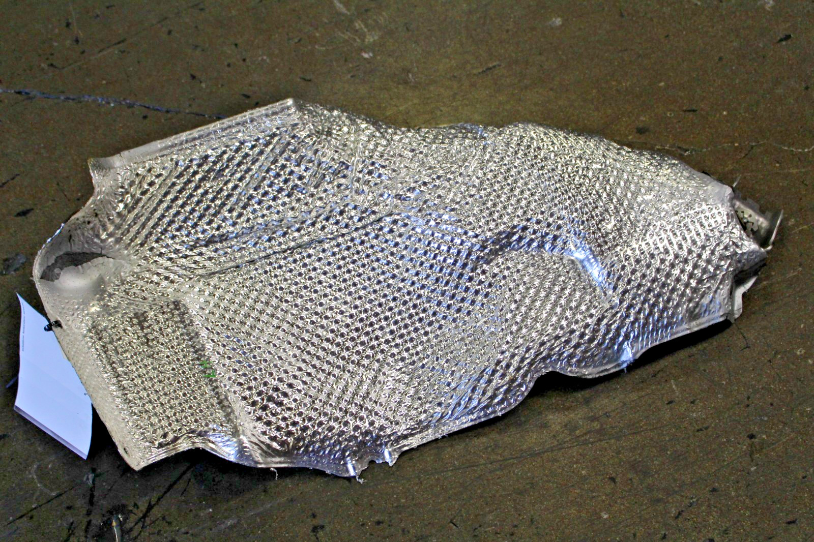 Ferrari 296 GTB, LH, Left, Fuel Tank Heat Shield, Used, P/N 961534