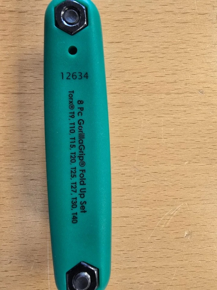 2 x Bondhus Fold up GorillaGrip Torx Fold Up Hex Key Set (TX9 - TX40) 12634 - Image 3 of 4