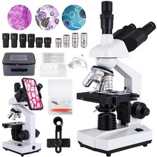 Goldstyle Compound trinocular Microscope, 40x-5000x Magnification, WF10x and ...