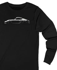 987 Porsche Cayman Silhouette Longsleeve Shirt – Base / S 987.2 (2009–2012)