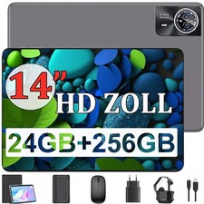 2026 Neu Tablet 14 Zoll /10 Zoll Tablet 22GB+256GB 8580mAh 2SIM LTE Tablet GPS