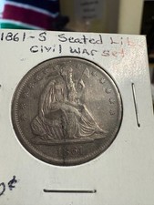 1861 San Francisco zecca, seduto Liberty mezzo dollaro XF quarantacinque