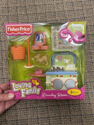 Fisher Price Loving Family Dollhouse 2010 Laundry Room Basic Decor NEW in Box