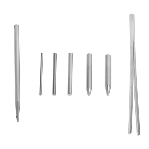 Set accessori piegatura metallo 7 pezzi per progetti fai da te kit utensili acciaio inox - Foto 7 di 12
