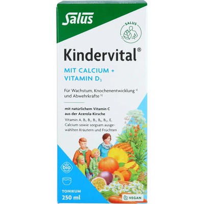KINDERVITAL mit Calcium+D3 Tonikum Salus 250 ml PZN 18226934