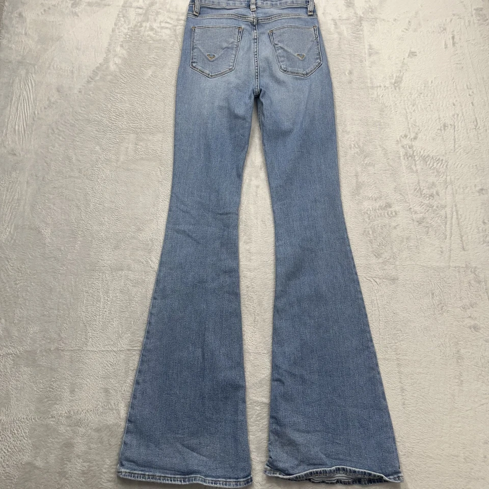 Женские джинсы Hudson на молнии Fly с высоким подъемом Holly Flare Leg синие размер 24 Y2k 90-е - Изображение 2 из 4