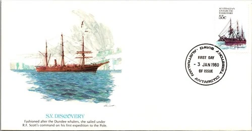 Australia FDC 1980 SY Discovery / Fleetwood Cachet - AAT - J26321