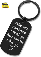Valentine'S Day Gifts for Men - Drive Safe Keychain for Boyfriend - Drive Safe H
