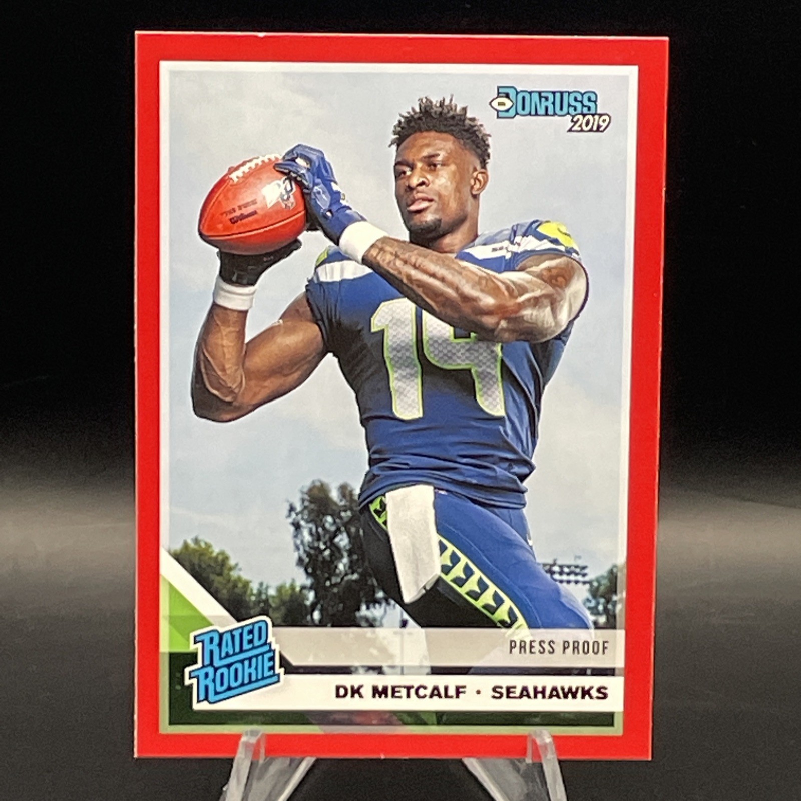 2019 Panini Donruss Press Proof Red #313 Rated Rookie DK Metcalf Seahawks