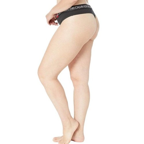 Calvin Klein Women's Plus Size 1981 Bold Cotton Thong QF5653 Trippy Size 3X - Picture 4 of 4