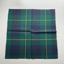 Johnstone modern tartan lightweight  100% Wool fabric 34.5cm  x 33.5cm