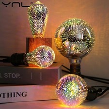 3D Decor LED Bulb Vintage Edison Light Bulb Star Fireworks Lamp