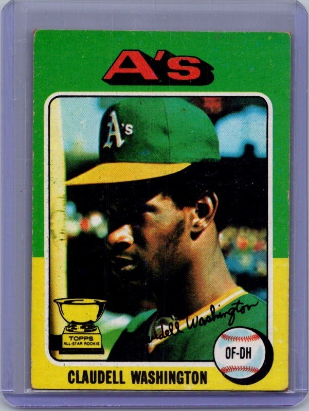 1975 Topps Mini #647 Claudell Washington