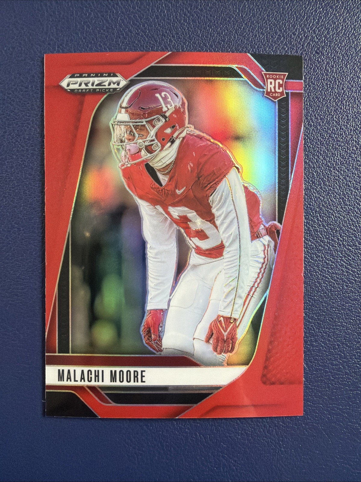 2025 Panini Prizm Draft Picks #4 Malachi Moore Red Prizm /399 - Alabama / Ravens