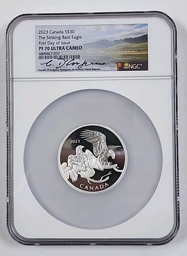 2023 Canada $30 Striking Bald Eagle NGC PF70 Ultra Cameo