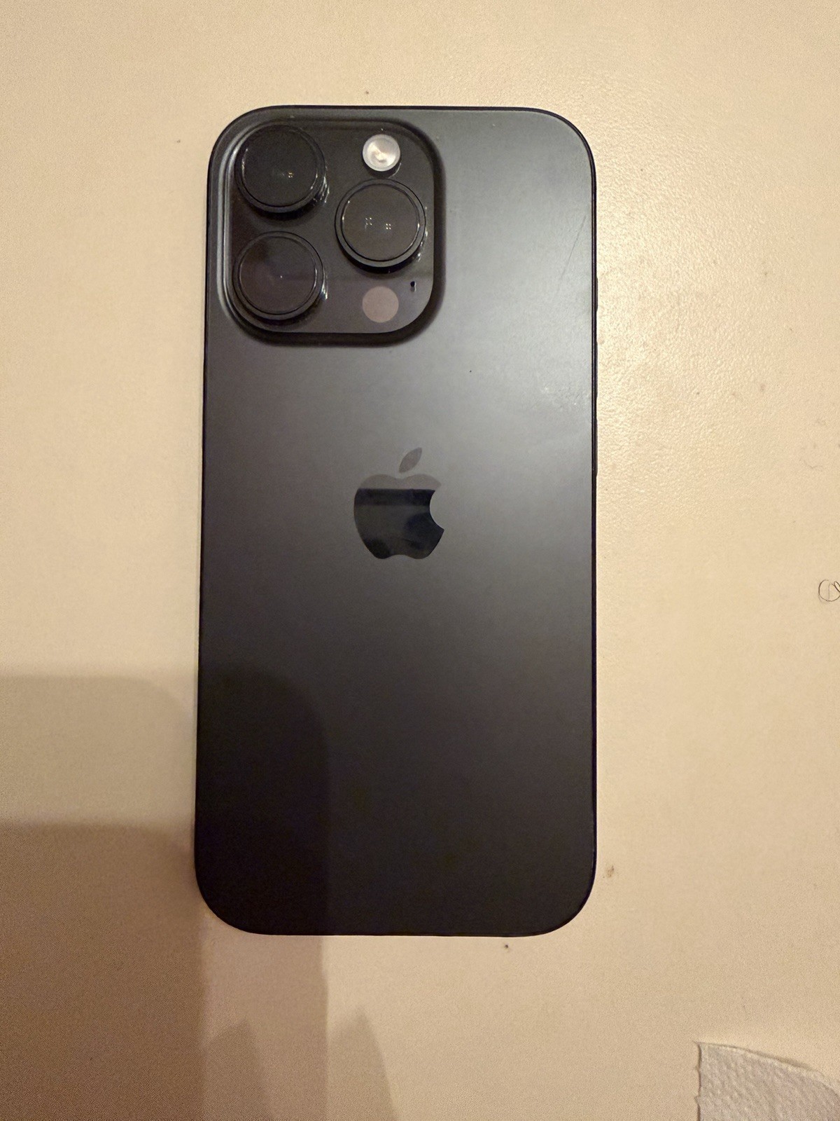 Apple iPhone 16 Pro Unlocked, Black Titanium, 128GB, MYM93LL/A, A3083