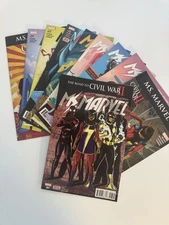 Ms. Marvel Marvel Comics - Comic Book Lot of 10 Different - See Pics