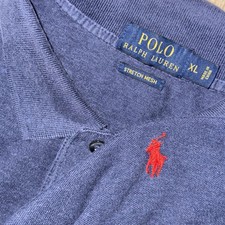 Polo Ralph Lauren Stretch Mesh Short Sleeve Polo Men  s XL Navy Blue Pony